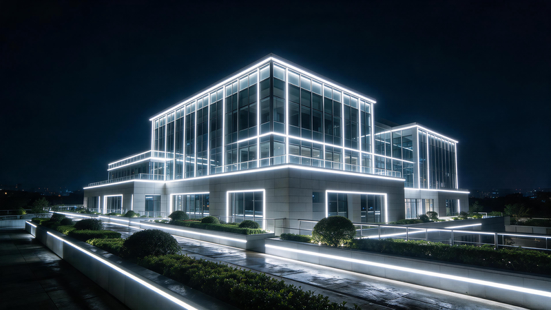 jimeng-2026-07-14-2444-户外夜景亮化工程实景实拍,现代商业沿街楼宇外立面亮化,檐口、轮廓线条、景观围墙内... jimeng-2026-07-14-2444-户外夜景亮化工程实景实拍,现代商业沿街楼宇外立面亮化,檐口、轮廓线条、景观围墙内...