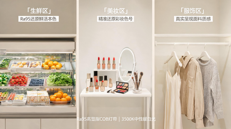 jimeng-2026-07-28-9339-画面主题 精品商超多品类分区灯光展示实景图,三分区清晰分割,直观展示 Ra95 ... jimeng-2026-07-28-9339-画面主题 精品商超多品类分区灯光展示实景图,三分区清晰分割,直观展示 Ra95 ...