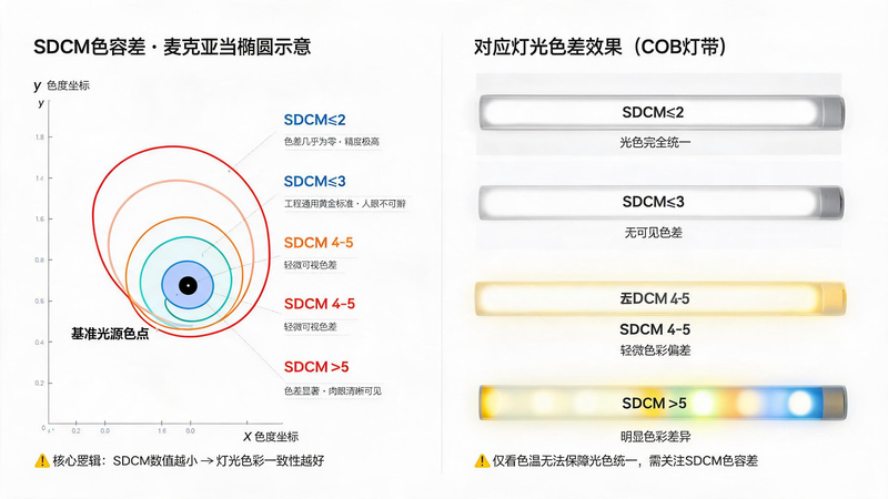 jimeng-2026-07-28-6887-画面主题 SDCM 色容差原理示意图,结合麦克亚当椭圆标准,通俗可视化展示不同 ... jimeng-2026-07-28-6887-画面主题 SDCM 色容差原理示意图,结合麦克亚当椭圆标准,通俗可视化展示不同 ...