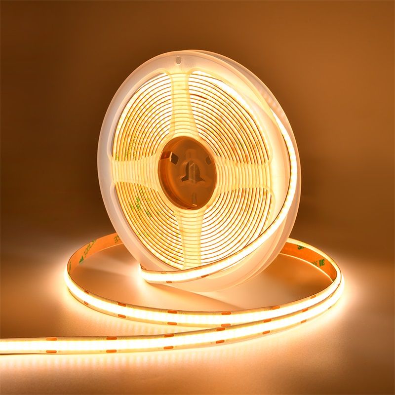 608LED/m 双色温COB灯带｜DC24V可调色温柔性LED灯带 - 4