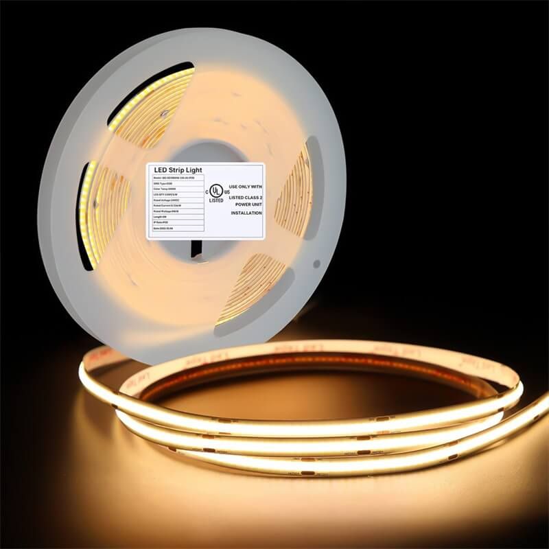 480LED/m双色温COB灯带｜DC12V/24V可调色温柔性LED灯带｜线性照明应用 - 2