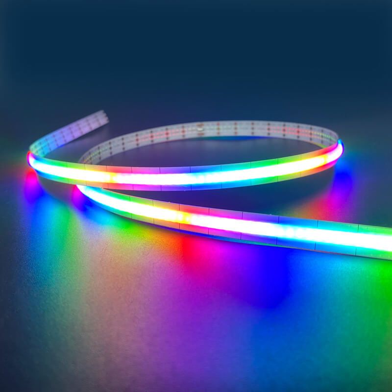 1056LED/m COB幻彩灯带｜24V SPI智能控制柔性LED灯带｜动态渐变照明应用 - 5