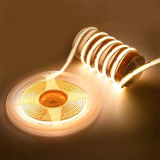 608LED/m 双色温COB灯带｜DC24V可调色温柔性LED灯带 - 6