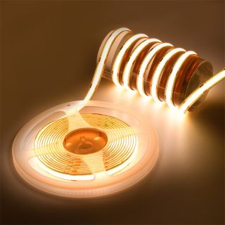480LED/m双色温COB灯带｜DC12V/24V可调色温柔性LED灯带｜线性照明应用 - 5