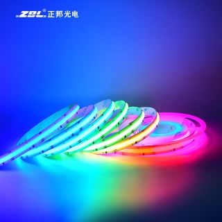 840LED/m高密度COB幻彩灯带｜RGB智能控制柔性LED灯带｜动态氛围照明应用