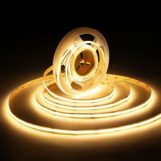 480LED/m双色温COB灯带｜DC12V/24V可调色温柔性LED灯带｜线性照明应用 - 1
